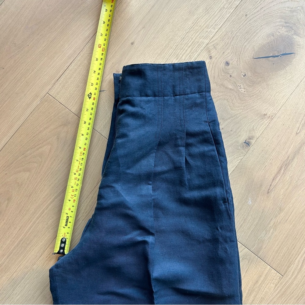 CELINE navy linen Culottes - Picture 10 of 13